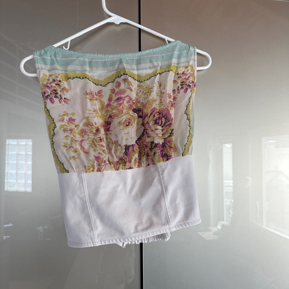 Anthropologie Multicolor Strapless Top